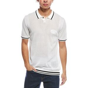 Hugo Boss Mens  Mesh Heritage Shirt, White